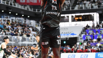KT 소닉붐 아레나에서 열린 2024~2025시즌 KCC 프로농구 정규리그 경기에서 원주 DB를 상대로 69-67로 승리