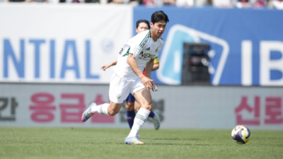'결승골' 전북 전진우, K리그1 10라운드 MVP 선정…K리그2는 부산 페신