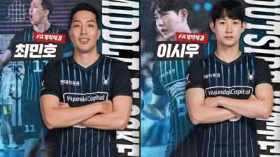 남자배구 현대캐피탈, 최민호·이시우와 FA 잔류 계약 체결