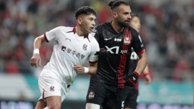 ‘서울 잡는 귀신’ 광주, 또 이겼다…상암벌 사투서 2-1 신승 ‘헤이스·박태준 연속골’
