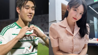 '청혼 세리머니' 송민규, 7살 연상 여친 이름 직접 언급 (곽)민선이 많이 힘들었을 텐데 고맙다