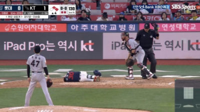 '헤드샷 직격'에 쓰러진 21세 젊음 → 침묵과 두려움 덮인 그라운드…'적장'도 뛰쳐나왔다