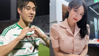 송민규, 반지 청혼 세리머니로 화제 7살 연상 여자친구 곽민선에게 많이 힘들었을 텐데 고맙다며 애정 표현