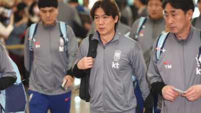 홍명보호, 월드컵 진출 막판 고비 이라크 원정 출발…“손흥민 무리 안 시켜”