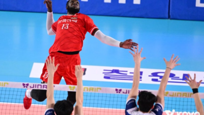 한국전력, 베논 트리플크라운 + 히든카드 박승수 폭발