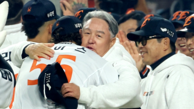 한화 김경문 감독, 한국시리즈 선발 문동주 기용 예고