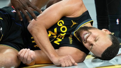 골든스테이트 초비상…스테픈 커리 쓰러졌다