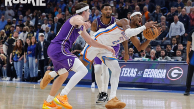 NBA 2025-26: 레이커스, 돈치치-리브스 묶이며 OKC에 29점 차 대패