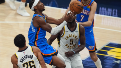 샤이 길저스 알렉산더 55점 폭발, OKC 썬더 페이서스 제압