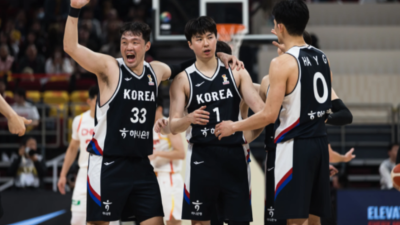 FIBA 예상 깨고 한국, 중국 원정 승리…B조 ‘반전 드라마’ 시작