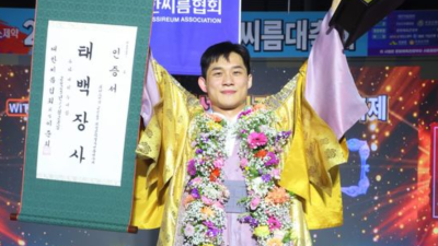 노범수, 군복무 전 통산 25번째 장사 타이틀 획득