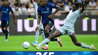 세리에 A 인터 밀란이 우디네세에 2-1로 패배 이거 맞아?!