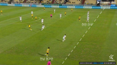 K리그의 현실 프로 축구 심판 맞나...? 육안으로 봐도 골인데 VAR 5분 하고도 노골 판정 논란
